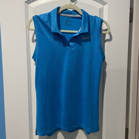 Nike Blue Sleeveless Pickleball Tennis Golf Shirt / Polo / Tank Top | Size Small - Picture 1 of 3